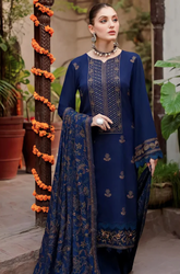 Bareeze - Winter 3PC Dhanak Embroidered Suit - BFB0092